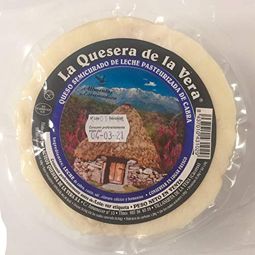 La Quesera de la Vera Queso de cabra al natural semicurado extremeño 650 gr