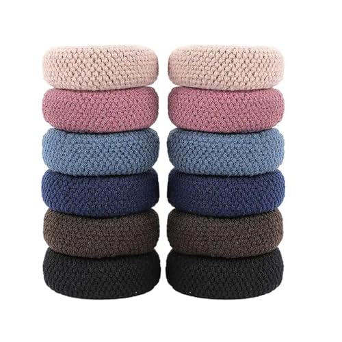 Image of GITGRNTH Soft Cotton Hair Ties for Women - No Damage Elastic Hair Bands - Durable Rubber Band for Women - Ideal Ponytail Holders - Comfortable Hair Accessories - Gentle on All Hair Types - Perfect for Thick and Thin Hair - Scrunches for Women - Kids Hair Rubber Band