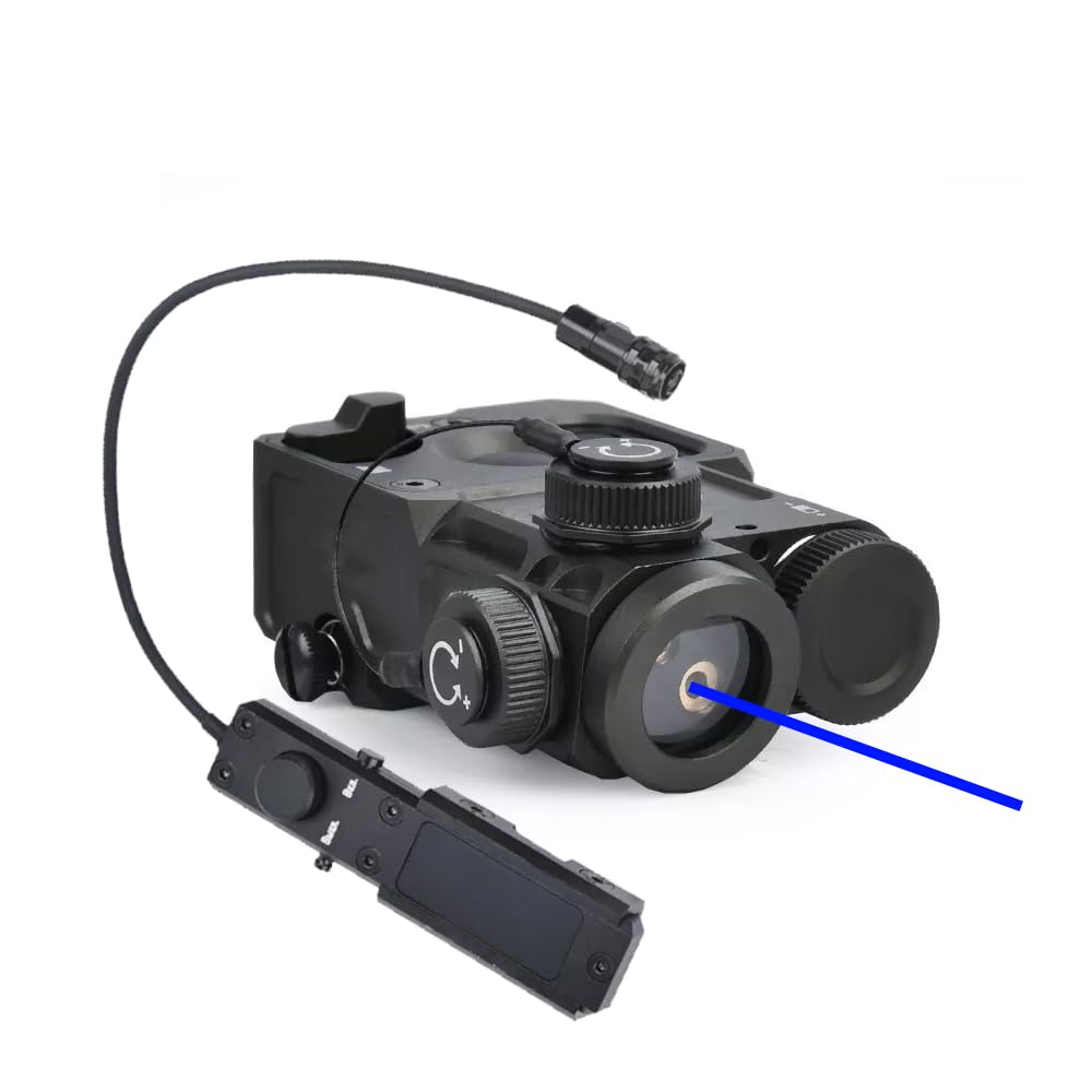 Tactical Metal PST4 Box Aiming Laser Sights(with IR Laser + Blue Laser Sight + Modular Remote Pressure Switch), Black