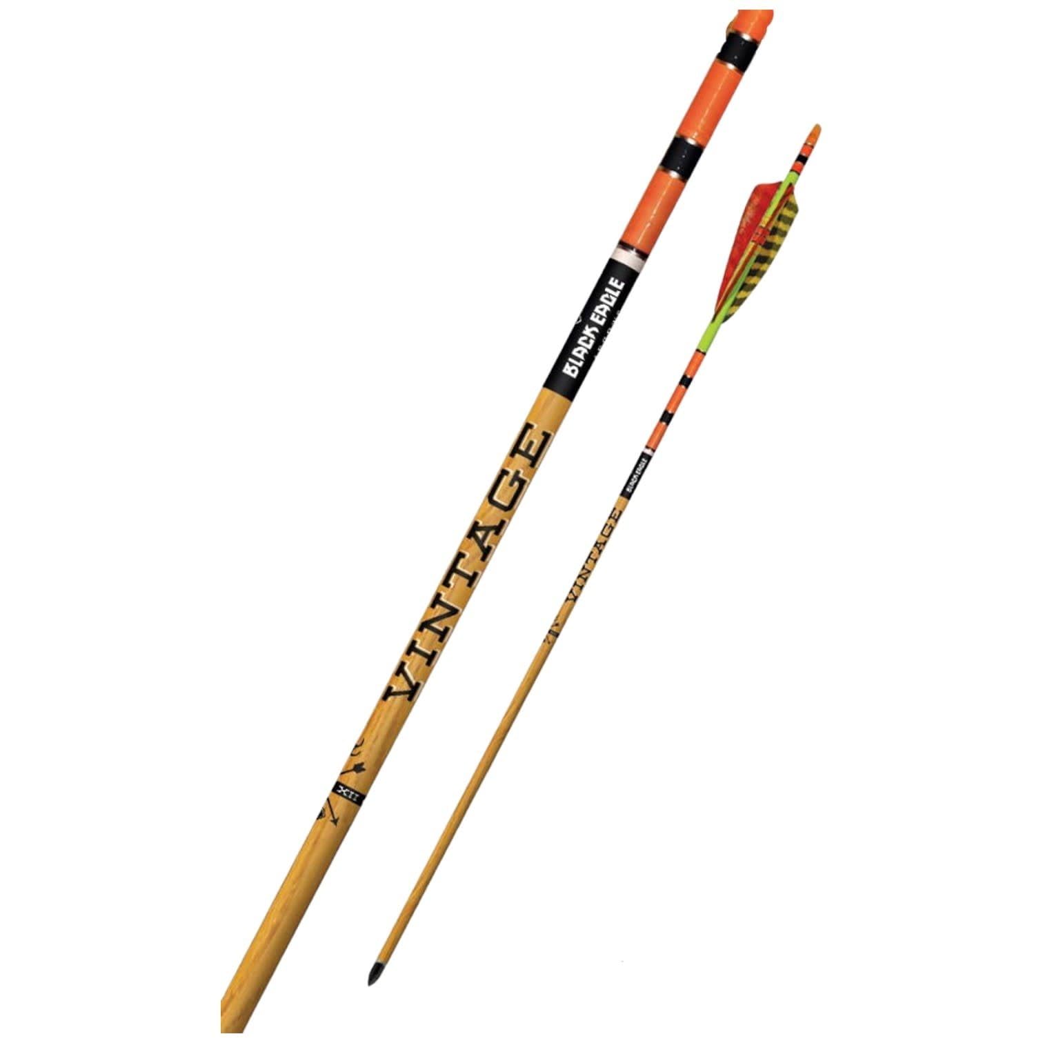 Black Eagle Vintage Crested Feathers Yellow/Orange - .005