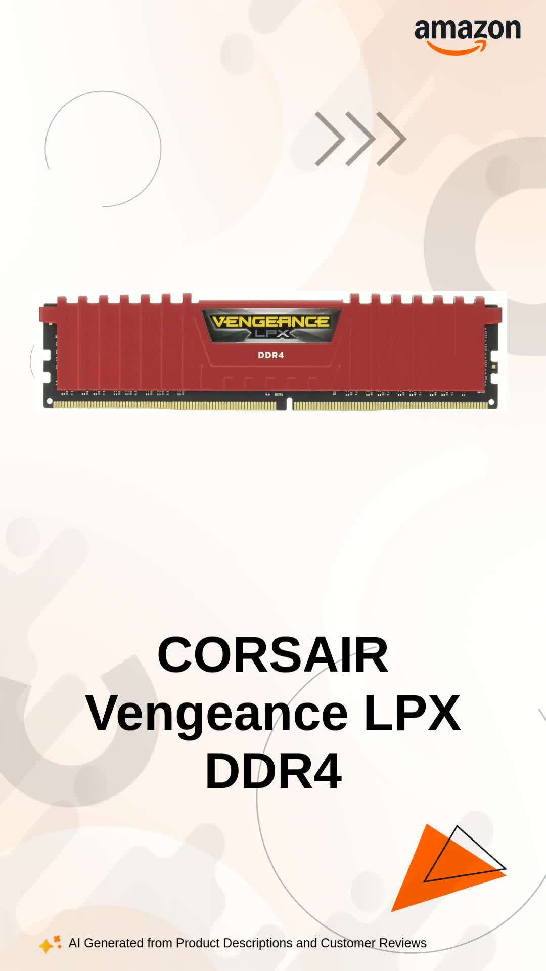 CORSAIR Vengeance LPX 8GB DDR4 Desktop Memory