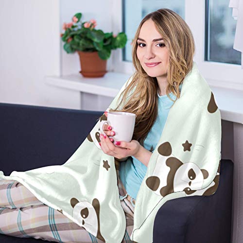 Couverture chaude panda plaid isolant pour camping et pique-nique - 8