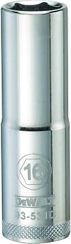 DEWALT 1/2" 6 PT Deep Socket 16MM