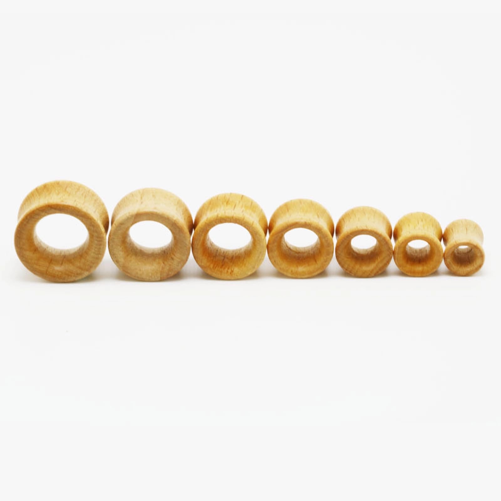 3 pary brązowych czarnych drewnianych kolczyków do uszu, vintage, drewniany pierścień, zatyczki do uszu, tunele, 0 g (8 mm)