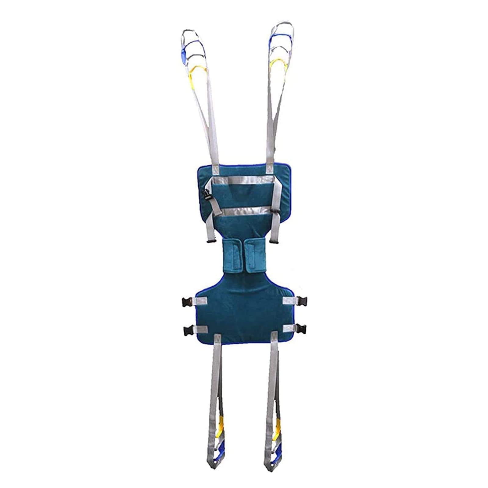 oiakus Patient Hoist Lift Toileting Sling, Premium Padded Sling, Full Body Lifter Four Point Sling, Standing Walking Aids Strap Belt for Nursing, Elderly, Disabled