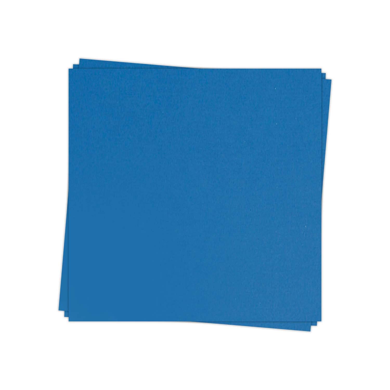 Clairefontaine 28161C Pack of 25 Plain Cards Square Format (13.5x13.5cm) 210gsm Azur colour Invitation Events Correspondence Pollen Grain Range Premium Paper