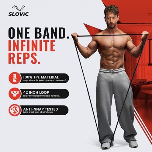 SLOVIC Resistance Band for Workout 15-30 KG Black - Image 3