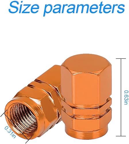 Miniatura 2 de Moly Magnolia - 4 tapas de válvula de vástago de neumático para automóvil, a prueba de polvo, protección de aire a prueba de fugas para automóviles,