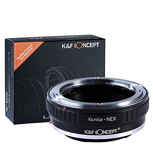 K&F Concept Adapatdor de Lente para Konica AR Lente al Cuerpo de la Cámara Sony NEX E-Mount, Compatible con Sony NEX-3 NEX-3C NEX-5 NEX-5C NEX-5N NEX-5R NEX-6 NEX-7 NEX-VG10 etc