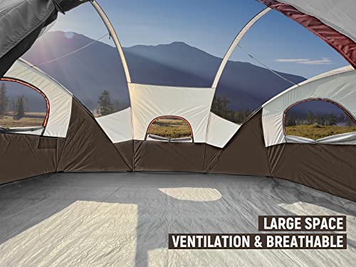 HIKERGARDEN 10 Person Tents for Camping Family Outdoor Dome Tent - Image 5