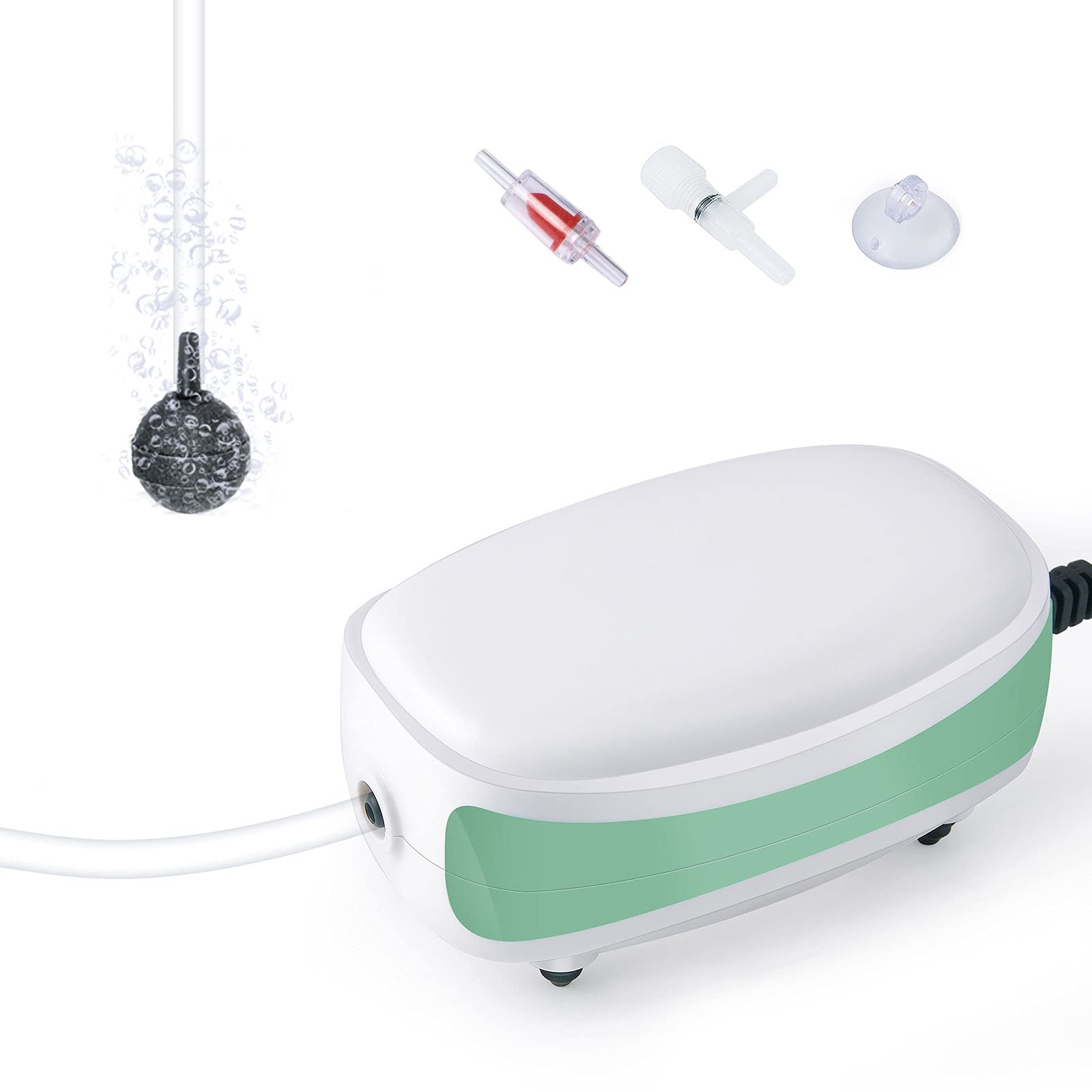 FEDOUR 3W Doble Salida Bomba Aire Acuario para pecera, Bomba de Aire