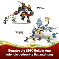 LEGO NINJAGO Coles Action-Mech und Drachen-Zane - Ninja Spielzeug für Jungen und Mädchen - Modellbau mit Actionfigur, 3 Minifiguren und Schwertern - Geschenk für Kinder ab 7 Jahren - 71854 – Ansicht 7