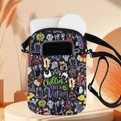 ZJXHPO Villains Carry On Bag Chillin is Like A Villain Cross Body Bag Witch Shoulder Bag Evil Queen Messenger Bag (Villain CB)4