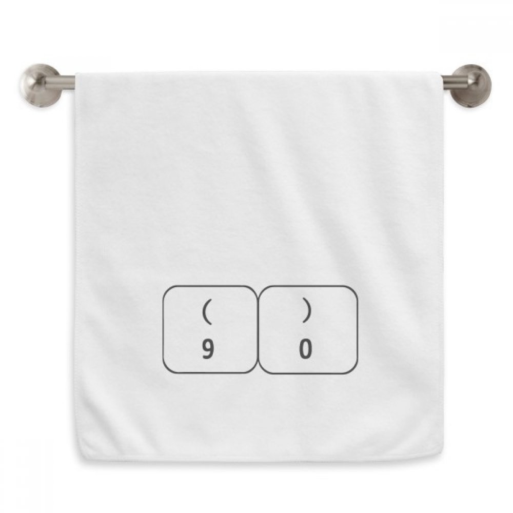 Serviette de toilette douce symbole diadème contre les irritations du visage