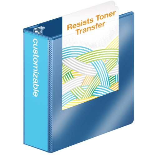 Wilson Jones 3 Inch 3 Ring Binder, Heavy Duty D-Ring View Binder, Extra Durable Hinge, PC Blue (W385-49-7462PP1)