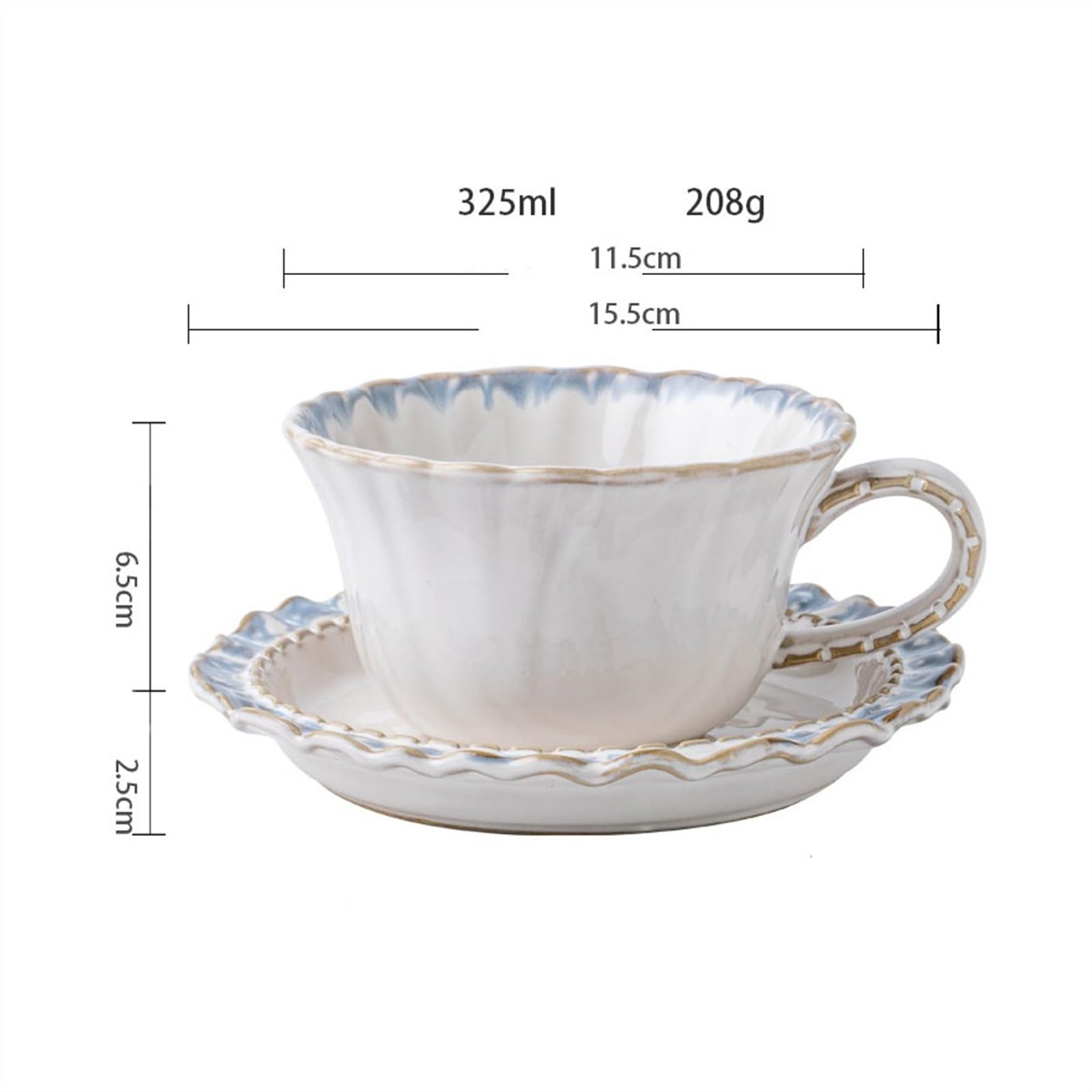 kubek do kawy kubki francuskie koronkowe filiżanki do kawy i spodki zestaw dom ceramiczne kubki do kawy vintage popołudniowa herbata latte kubki delikatne prezenty damskie