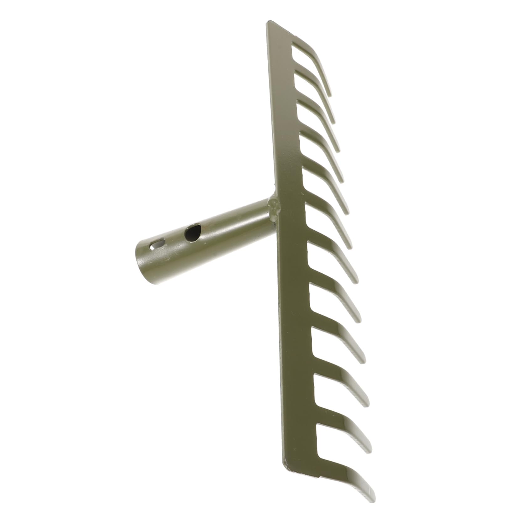 UKCOCO 3piezas Rastrillo De Jardín De Metal De Dientes Cabezal para Limpiar y Nivelar Suelo Herramienta De Jardinería Ergonómica para Huertos y Patios