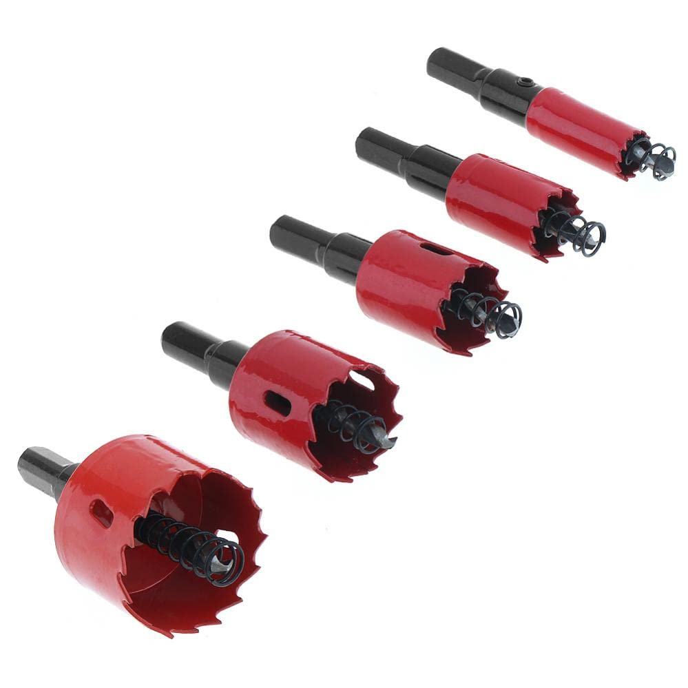 5 piezas de sierras de agujero bi-metal 15-40mm miniatura 4