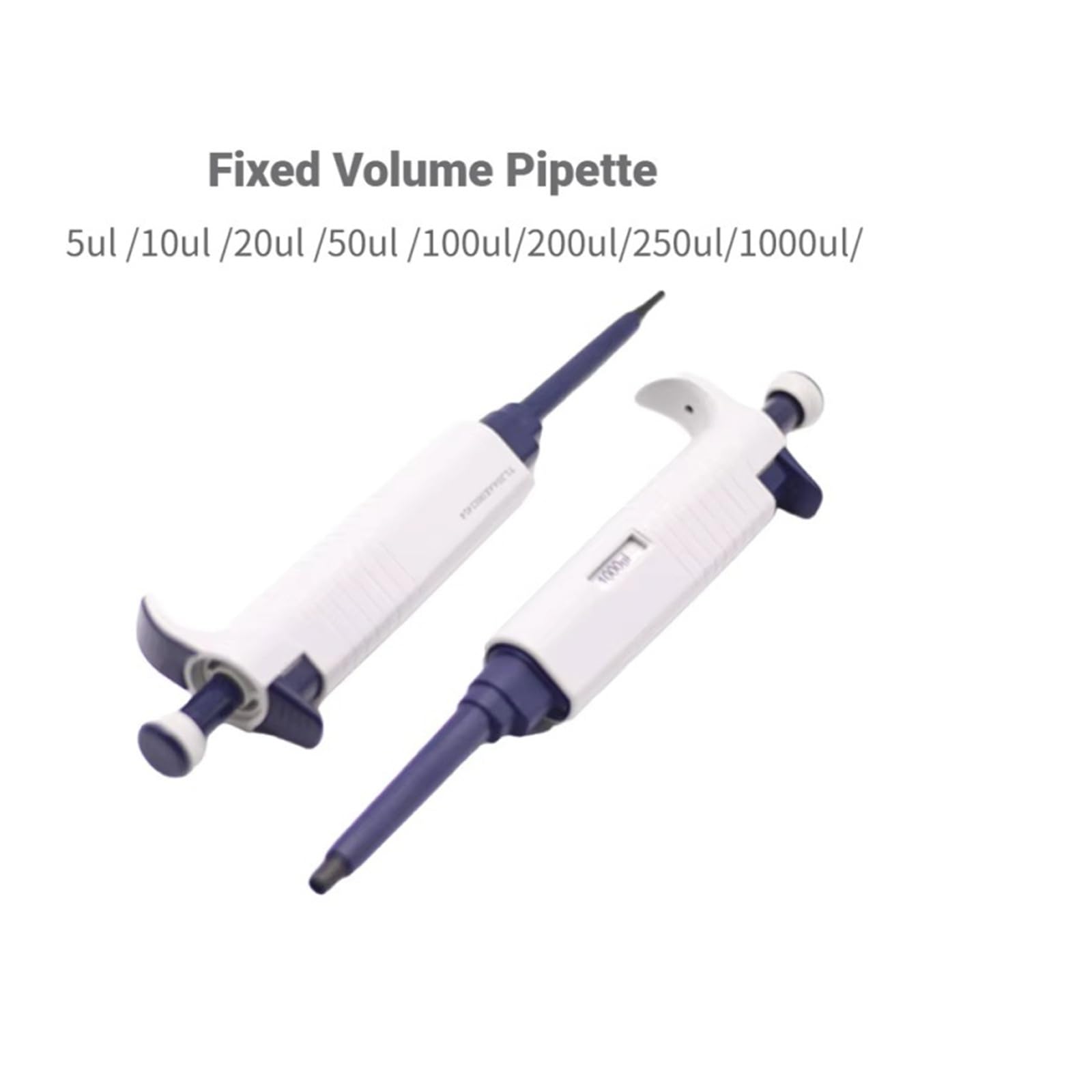 Pipetta fissa manuale da laboratorio 1PC da 0,1ΜL a 10ML Micropipetta con volume non regolabile Attrezzatura da laboratorio di chimica Per l'analisi della qualità dell'acqua(10ul)