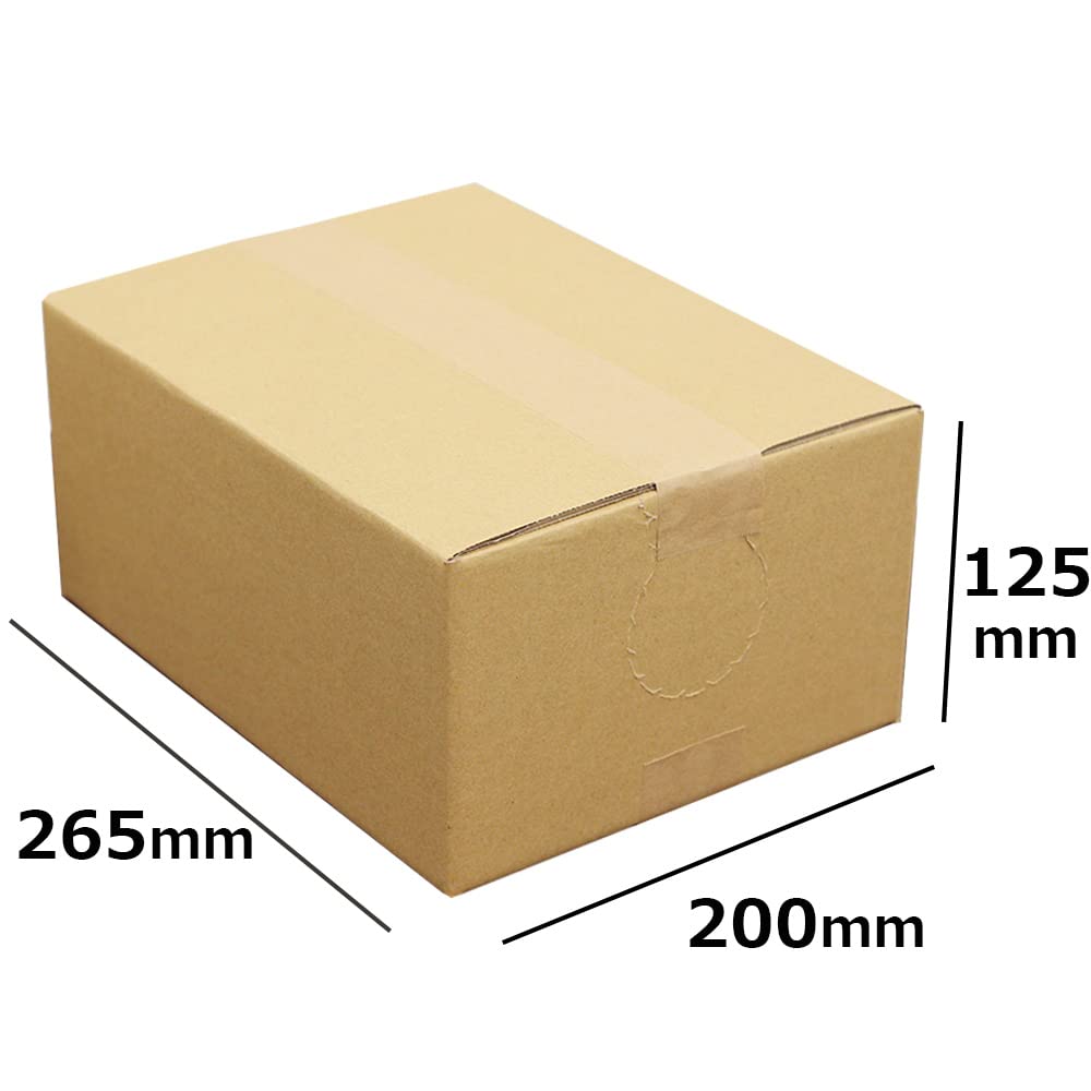 Amazon.co.jp: ロジマート ダンボール 60サイズ 開封穴付き【265×200