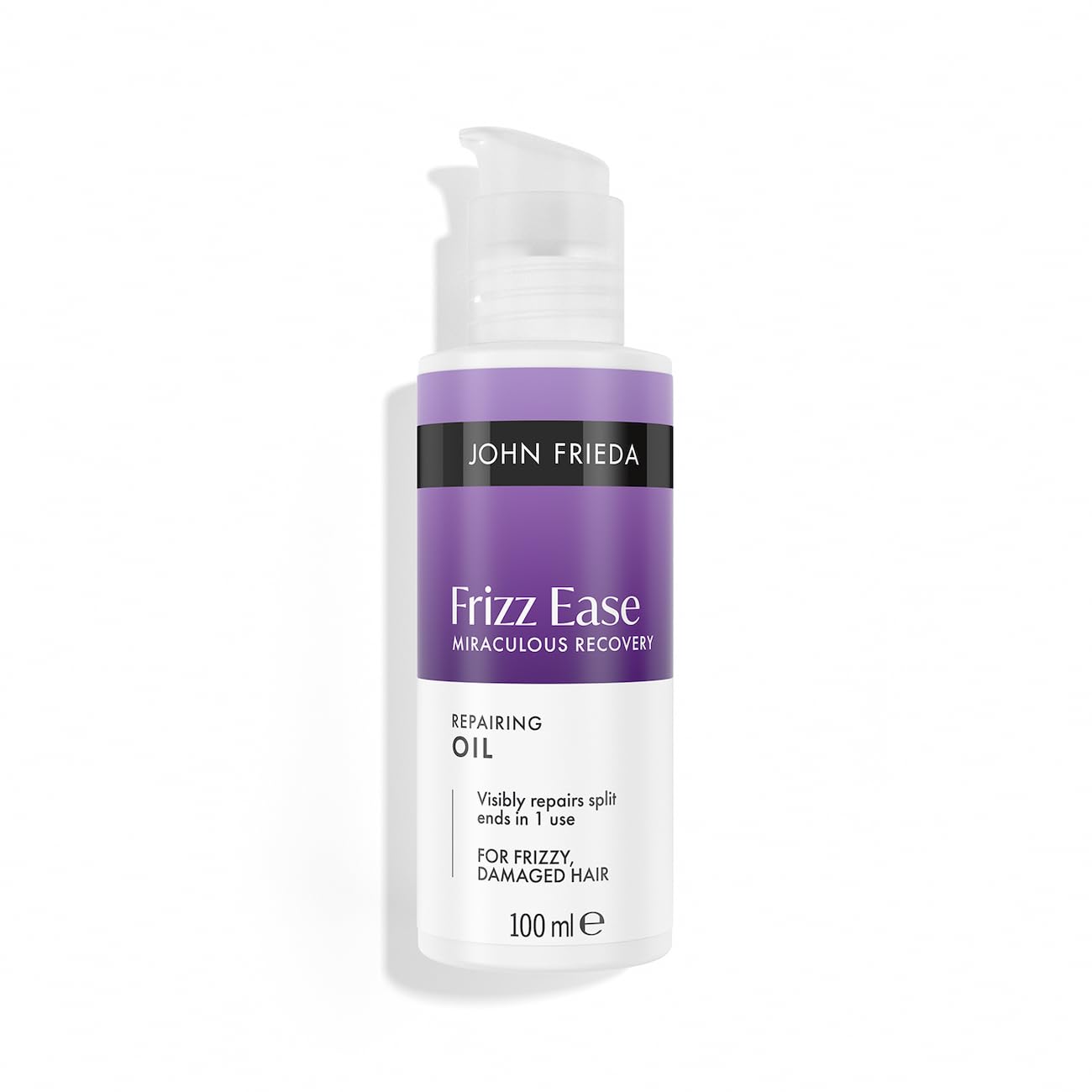John Frieda Frizz Ease Miraculous Recovery Repairing Oil 100ml. Anti Frizz Hair Oil for Split Ends, Dry Damaged Hair and Smooth Finish