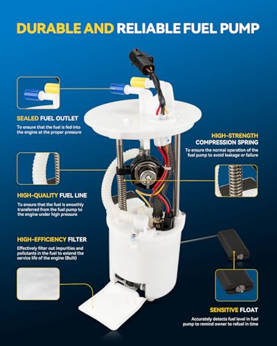 Image of PHILTOP Electric Fuel Pump Assembly Fits for 2001-2004 Ford Escape, 2001-2004 Mazda Tribute, FG0969