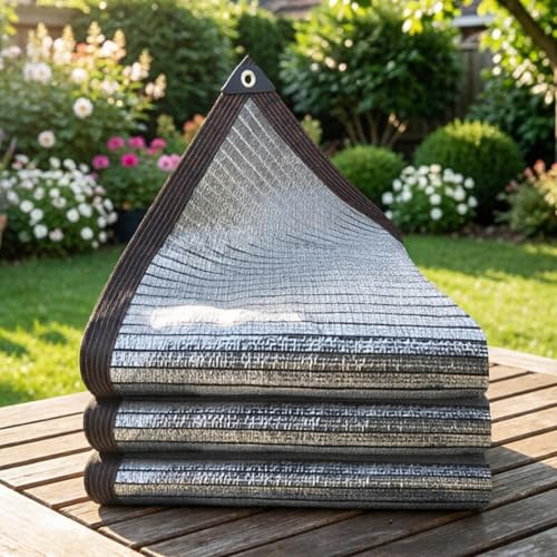 Malla de sombra de lámina reflectante para protección exterior 4