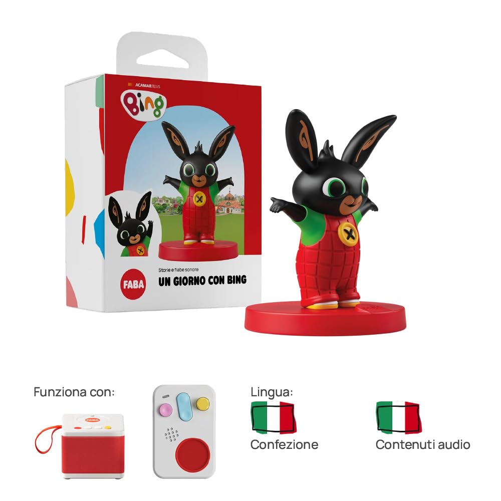 Faba Personaggio Sonoro – Un giorno con Bing - Storie sonore per bambini 1-3 anni - Ascoltabile con i Raccontastorie, versione italiana