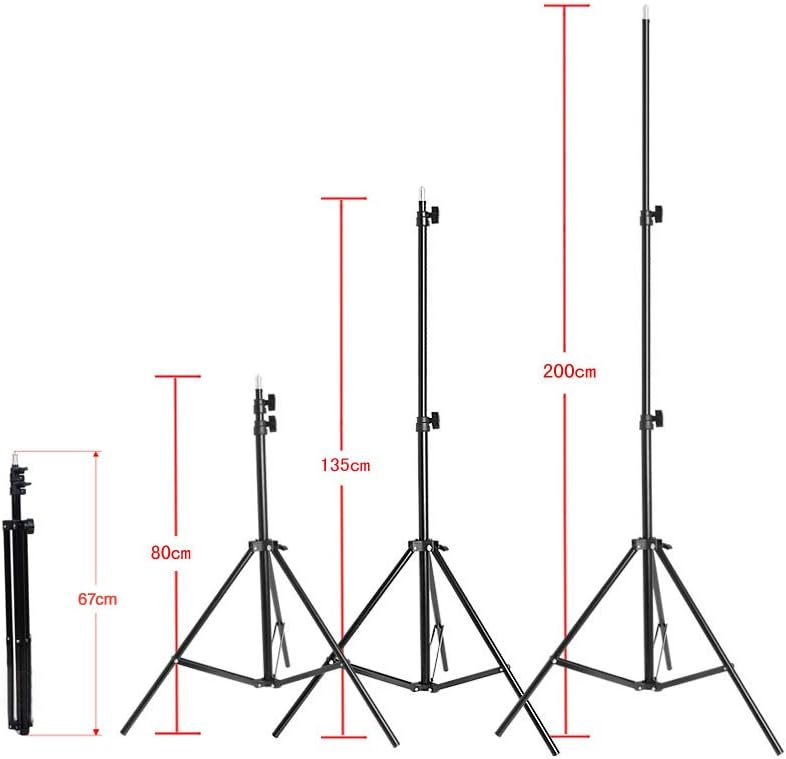 Limited Andoer Photography Umbrella Continuous Lighting Kit - 6.6ft x 10ft Background Support System 3pcs Muslin Backdrops Screen and 3pcs Umbrellas for Photo Portrait Studio Shoot