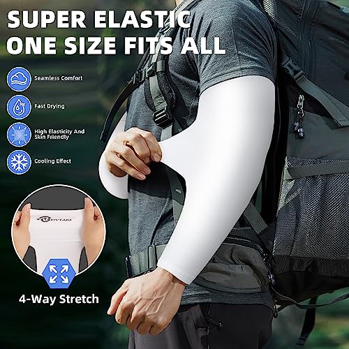 Image of BHYTAKI UV Sun Protection Arm Sleeves, UPF 50 Sports Cooling Arm Compression Sleeves for Men Women Teenager
