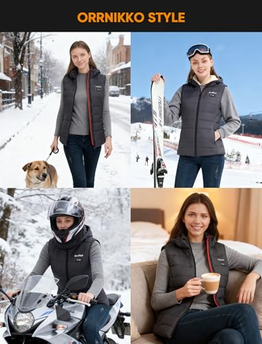 Image of [2025 All-New Heated Vest Women - Detachable Heated Hood, With 7.4V 16000mAh Battery Pack, Womens Heated Vest