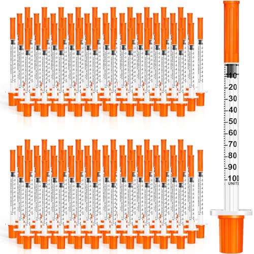 100 Pack 1ml 30G*8mm Measuring Tools Individually Sealed Packaging Multipurpose Tools for Laboratory and Pet Feeding