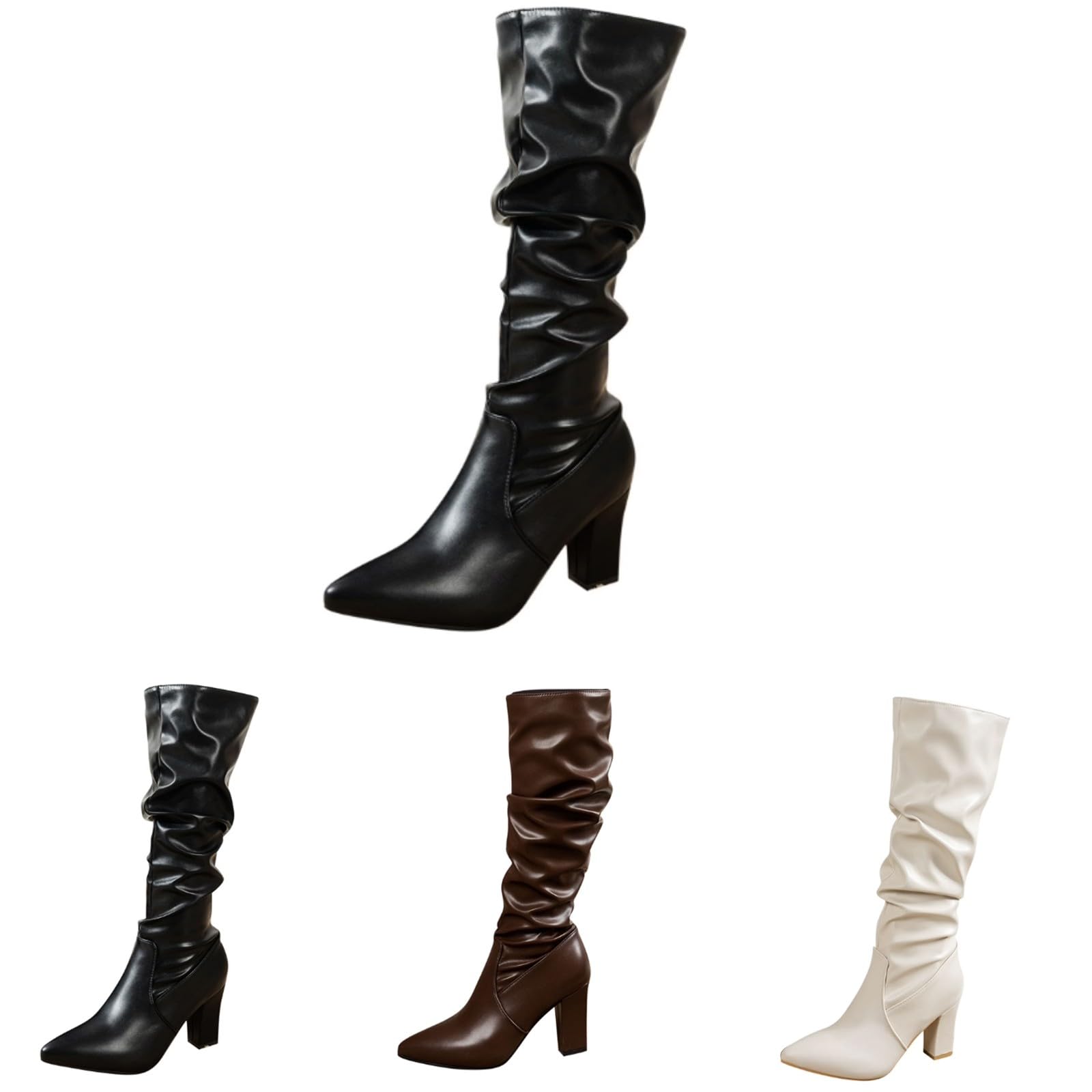 Stivali western da donna, alla moda, con punta appuntita