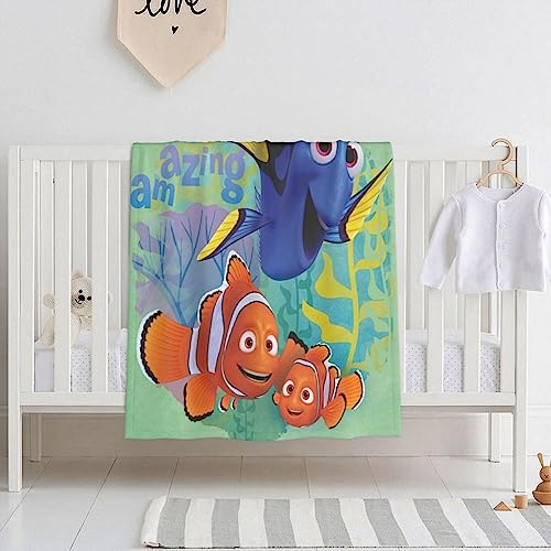 Image of Soft Throw Kids Blanket Fleece Warm Flannel Cozy for Toddler Kids Bed Sofa and Living Room 40x30 Inch.