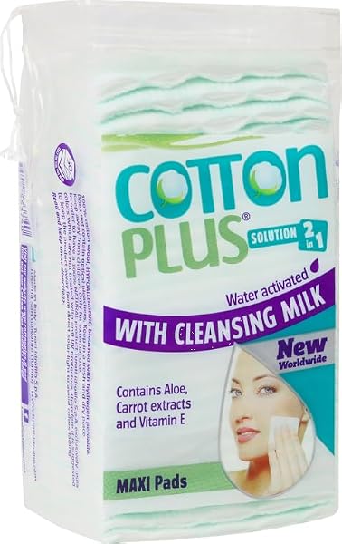Cotton Plus rengöringskuddar 50 stycken med aloe vera