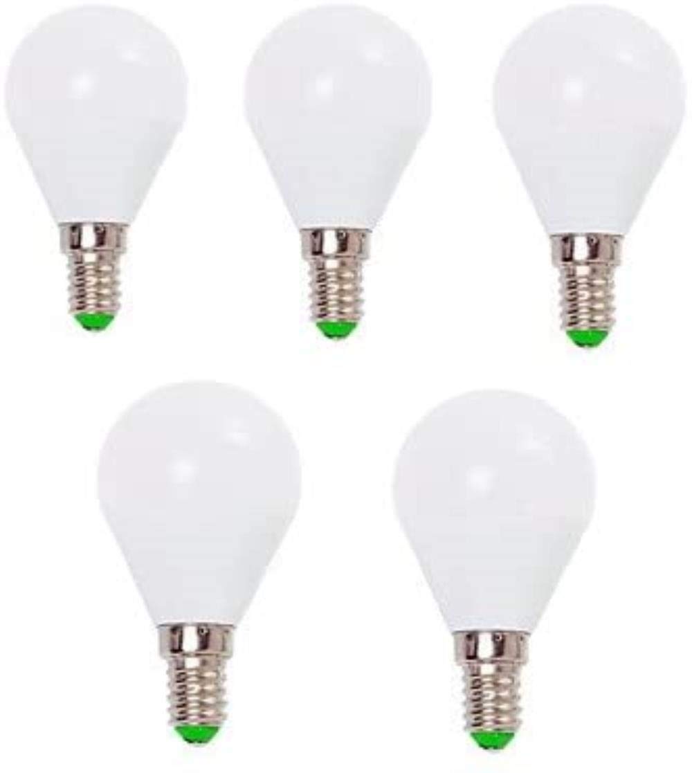 Śruba żarówka LED 3W5W Lampa oszczędzająca energooszczędna lampa kryształowa lampa stołowa (5 opakowań)(Warm white,5w)