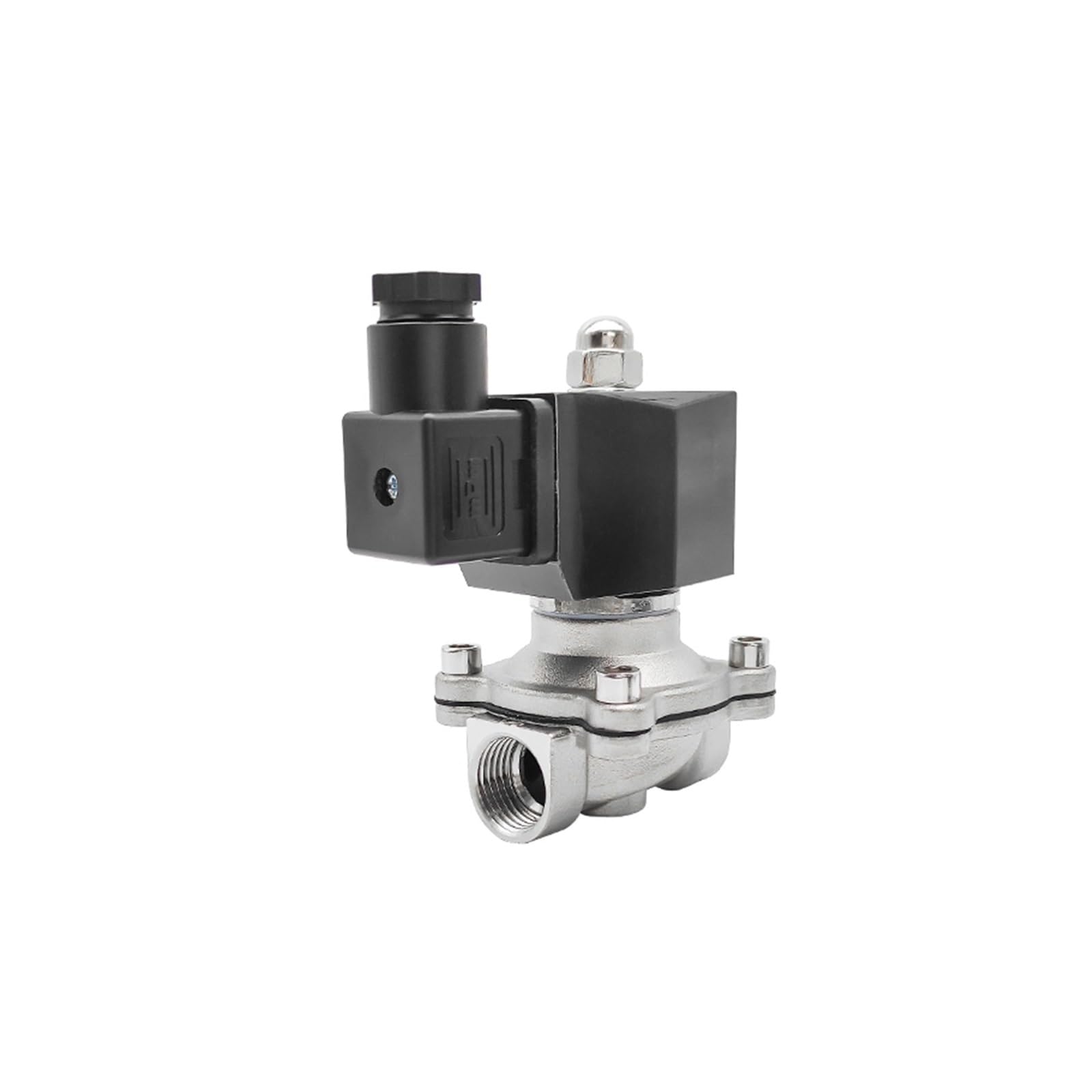 HDPHCRIUN 1/2" Stainless Steel Solenoid Valve Waterproof Normally Closed 24V 12V 220V 110V(Bsp-240vac-nbr-seal)