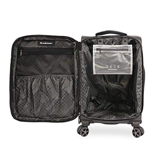 Brookstone Luggage Elswood Spinner Suitcase, Dark Charcoal, Carry-On3