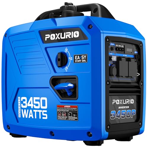Image of 3450-Watt Portable Inverter Generator for Home Use, 1.6Gallon Large Fuel Tank Up to 8.3 Hours Use, 120V Gas Powered Generator Super Quiet - EPA Compliant