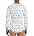 Landofgenie Mens Onesie Long Sleeve Bodysuit One Piece Pajamas Snap Button Crotch Top Cotton Adult Romper for Men Panda White L