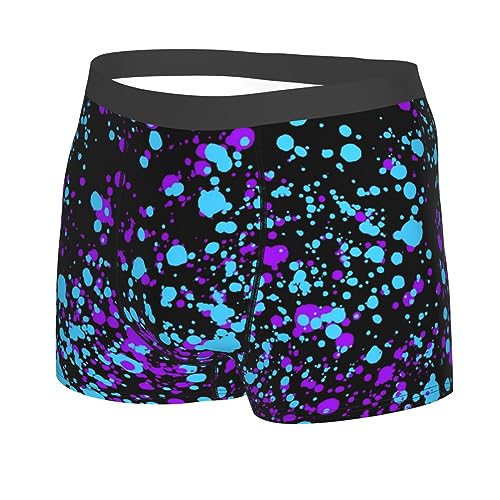 Glow In Dark Splatter Neon Men'S Boxer Brief Underwear2