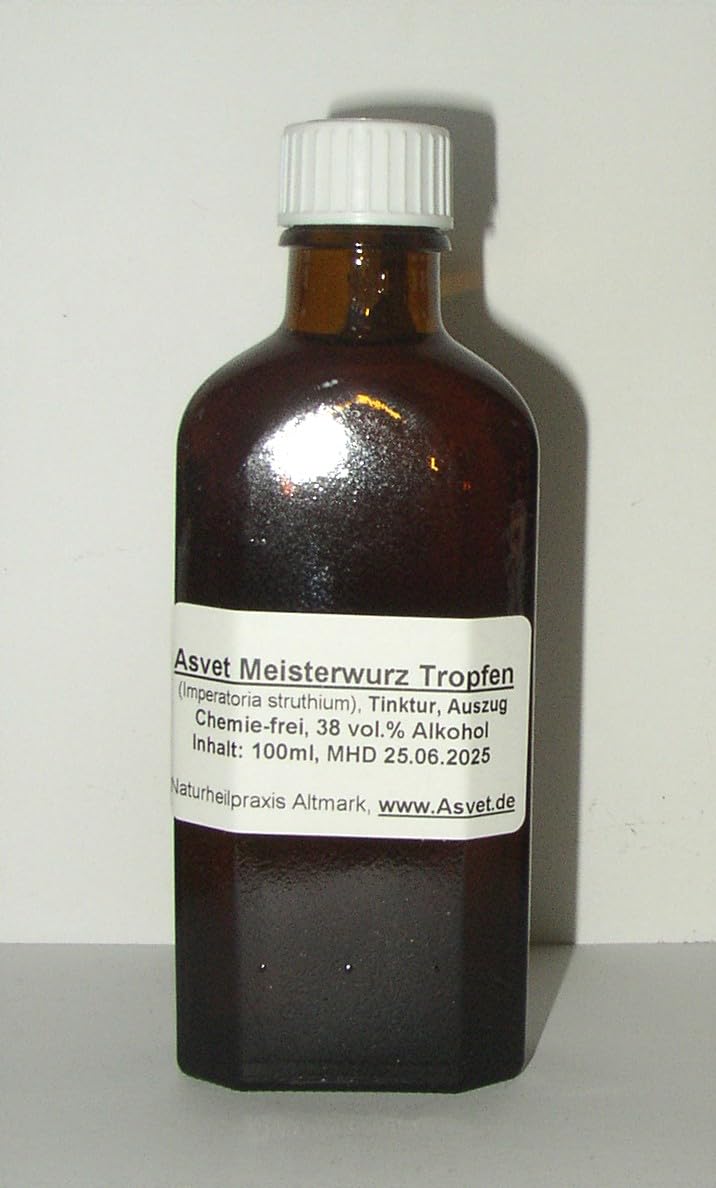 100ml Meisterwurz Tropfen, Tinktur, Zubereitung ohne Chemie !