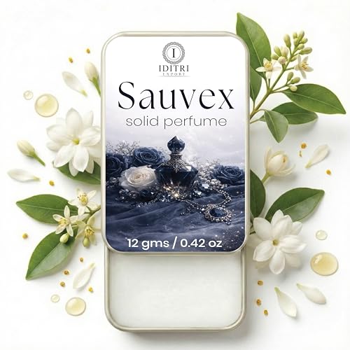 Image of Solid Perfume |Cool Epic&Sauvex Alcohol Free Wax Perfume Balm, Long Lasting | Pocket Tin 12g, Pack Of 2| Non Greasy Smooth Glide, Travel Friendly Men And Women