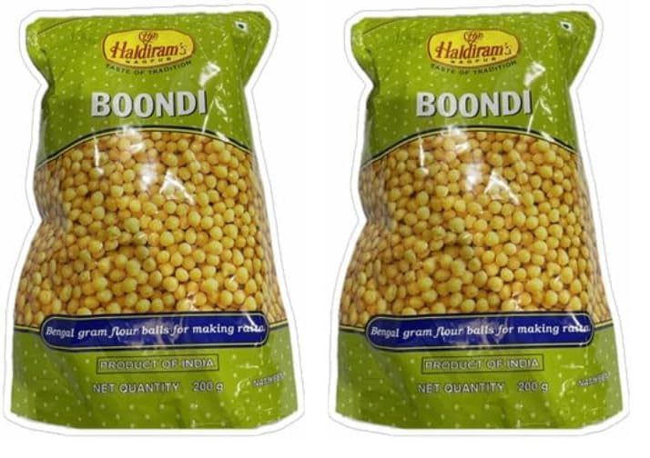 Image of Haldiram's Nagpur Khari Boondhi, 200 grams (Pack of 2)