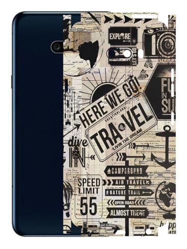 Image of AtOdds - Full Body Back Screen Guard Protector Film - Lamination Wrap Skin Sticker Compatible with LG G8X ThinQ | Scratchproof Matte Finish (Explore)
