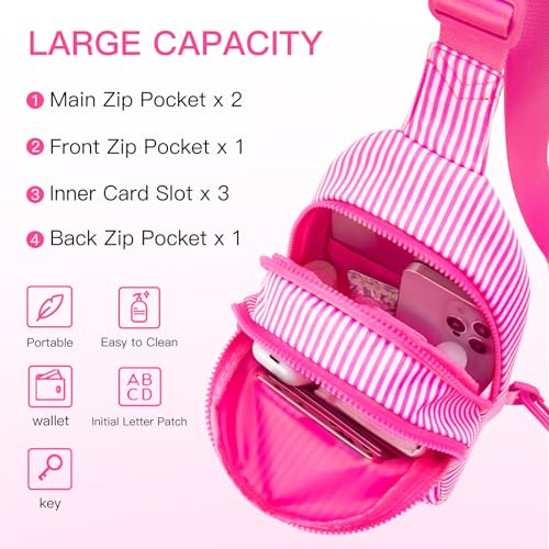 Image of Viverte Gifts for 8 9 10 11 12 Year Old Girls Sling Bag Crossbody Bags Fanny Pack for Teen Girls Personalized Gifts for Women