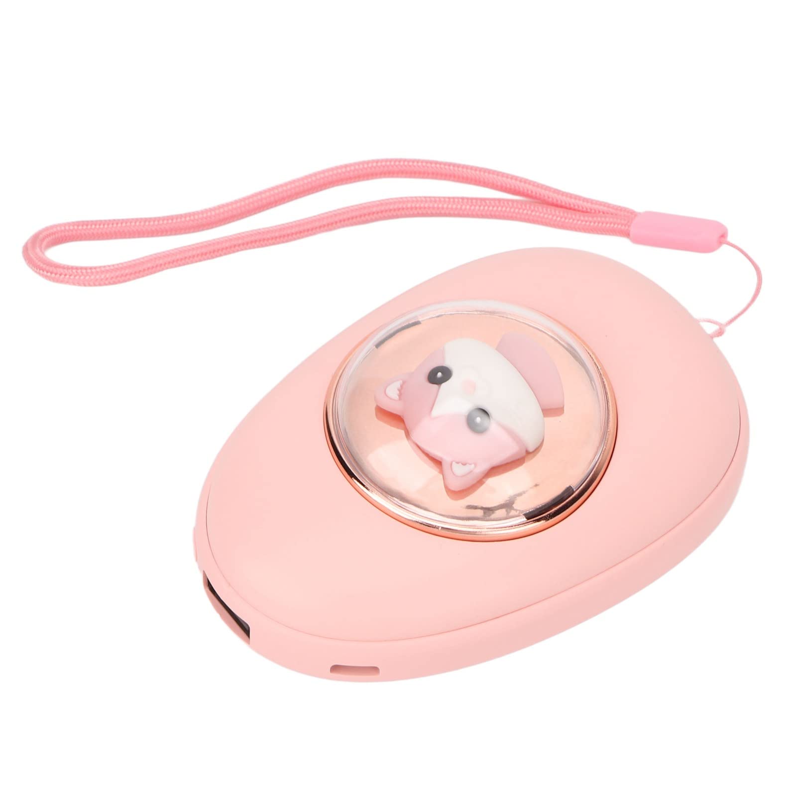 Chauffe-Mains électrique Portable Rechargeable Double Face en Forme de Capsule avec 3 Vitesses de température pour Les Jours froids, Motif Chat Rose