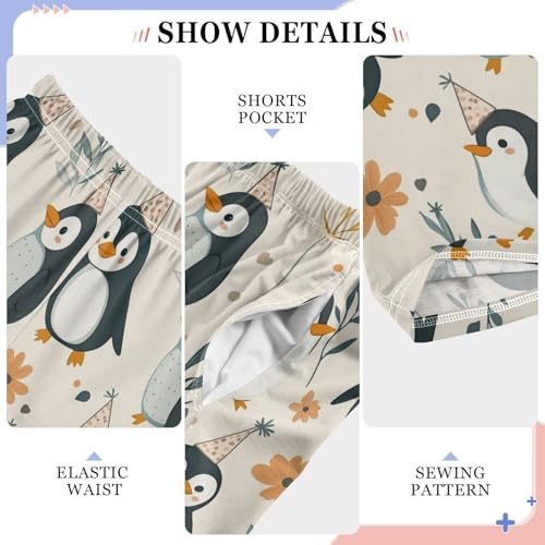 Pajama Bottoms, Pajamas Pant Penguins Cute Cartoon Lounge Wear Casual Sleep Long Pants Soft Pjs Sleepwear4