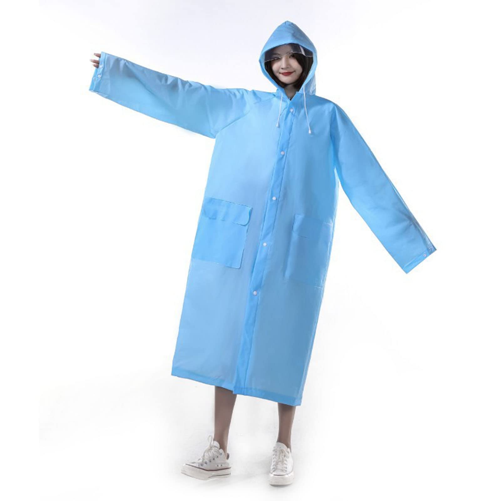 Poncho de pluie imperméable pour femme costume pluie d'urgence