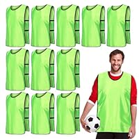 12 Stück Fußball Leibchen Für Erwachsene, Fussball Leibchen Erwachsene, Fußball Trainingsweste, Fussballtraining Leibchen, Leibchen Fußball Set, Trainingsleibchen Basketball, Westen Fürs Teamtraining